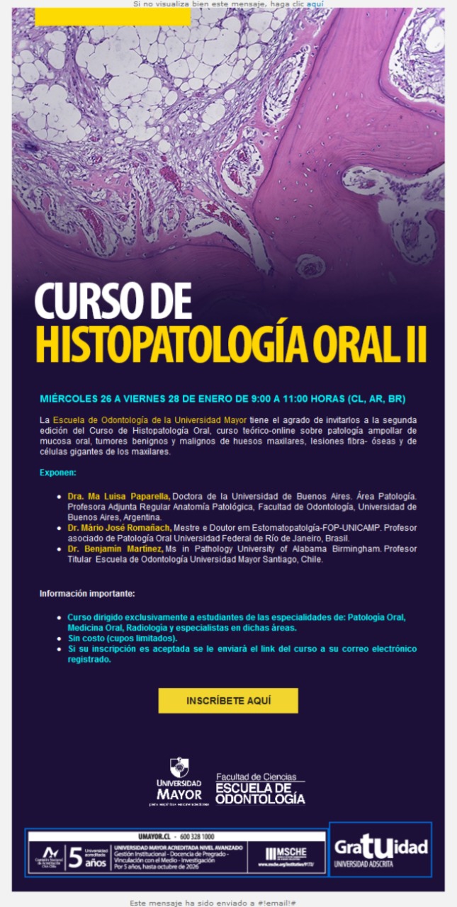 Curso Histopatología Oral II